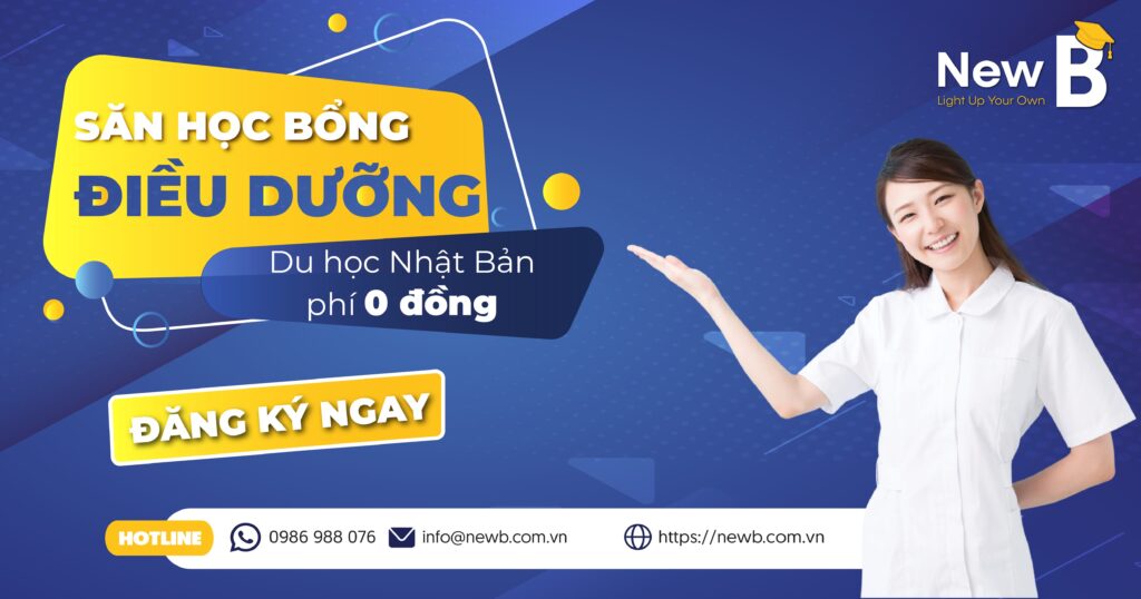 săn học bổng du học Nhật hệ điều dưỡng