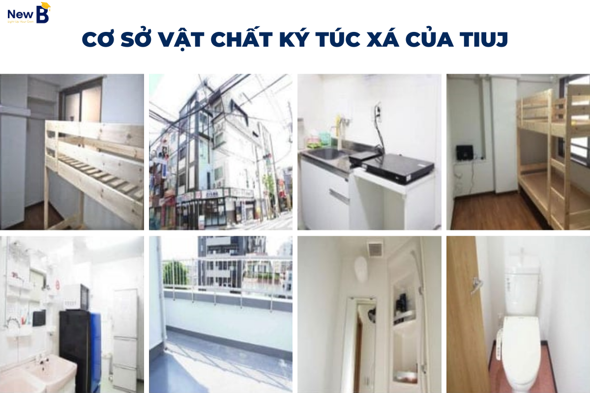 Cơ sở vật chất ký túc xá tại trường Nhật ngữ TIUJ