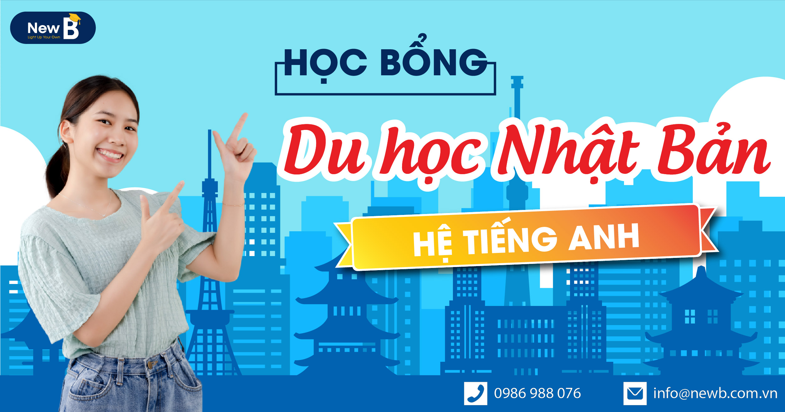 Học bổng du học nhật bản hệ tiếng anh