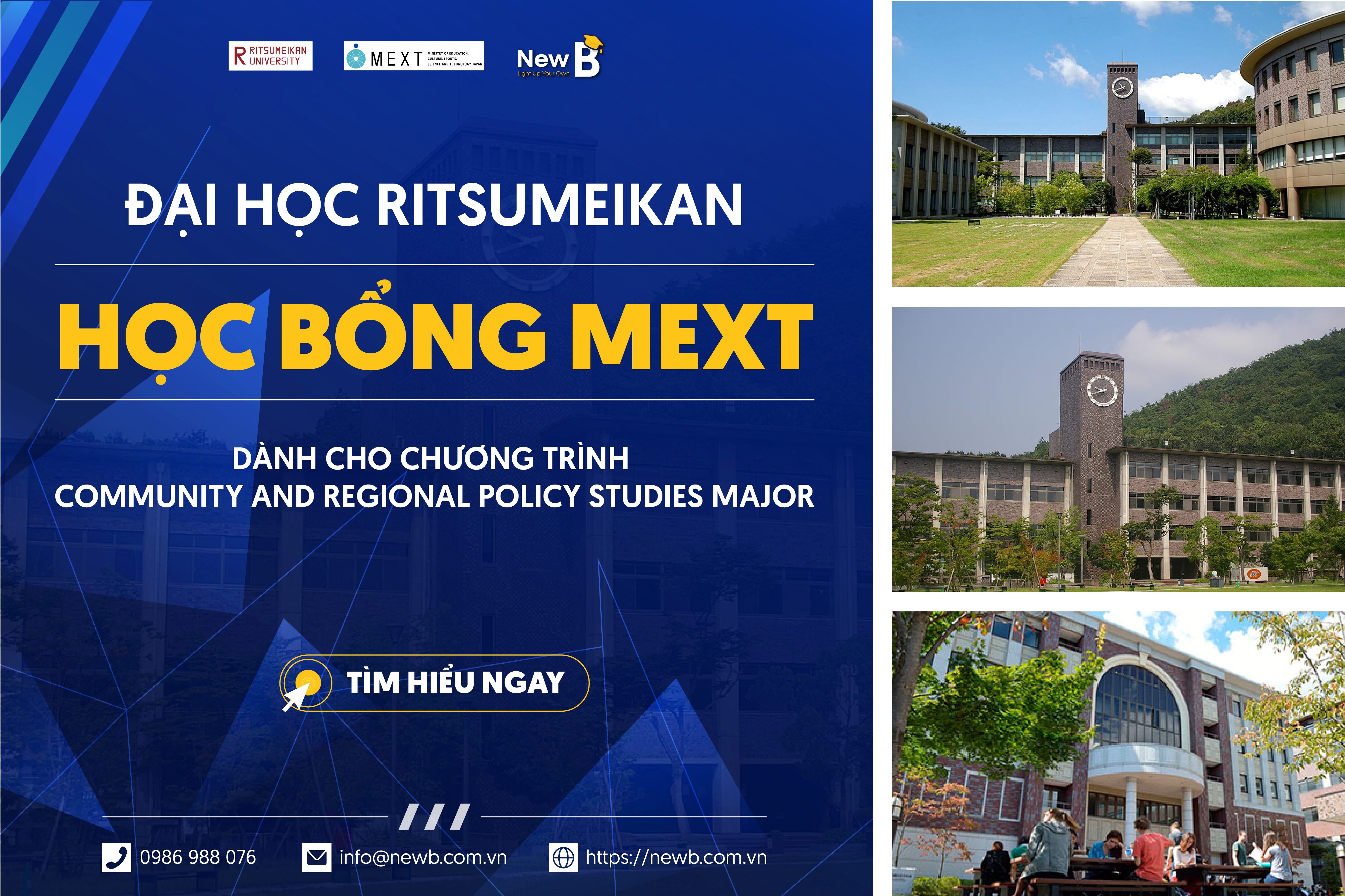 HỌC BỔNG MEXT ĐẠI HỌC RITSUMEIKAN