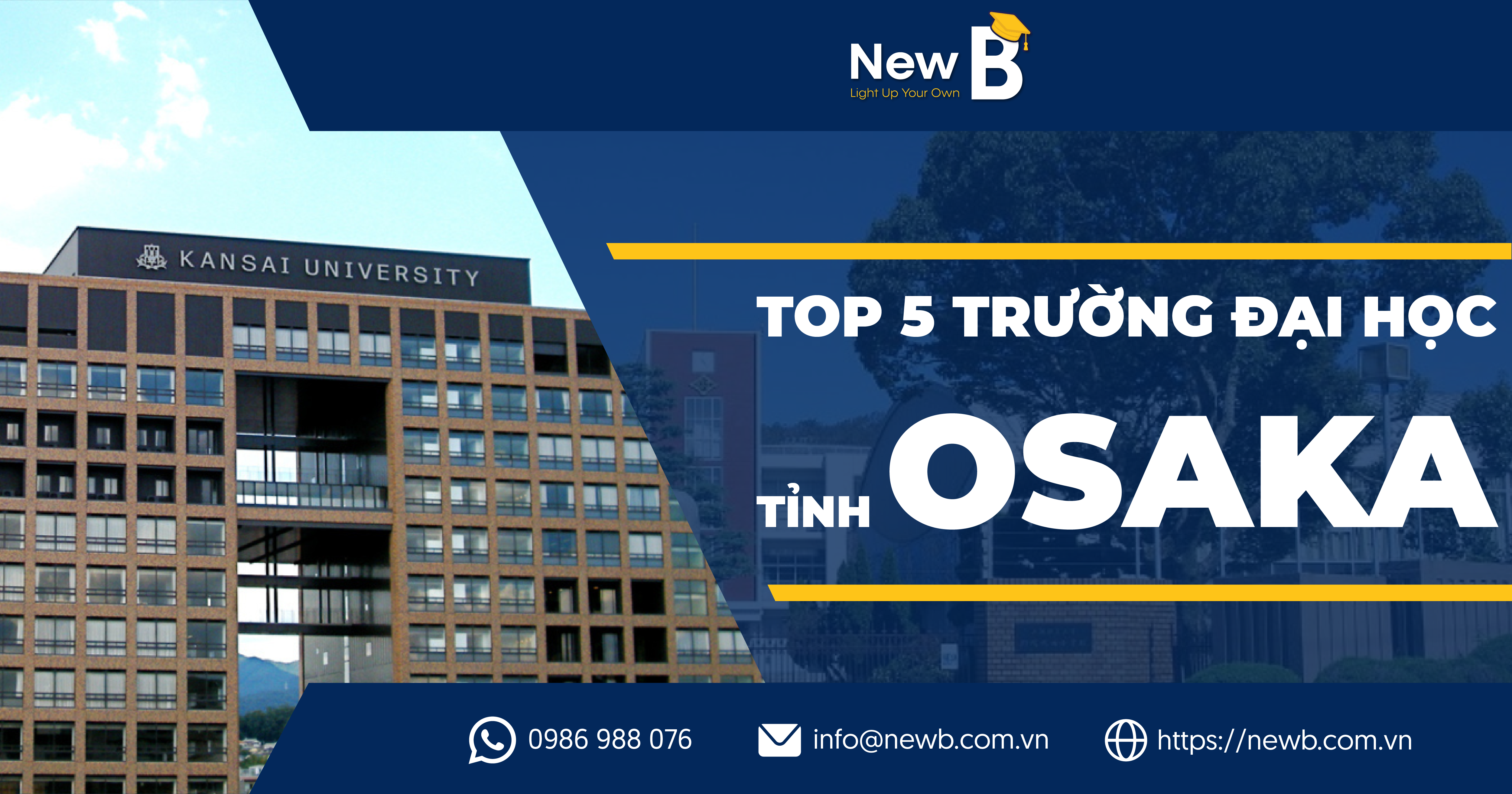 top 5 trường đại học tỉnh osaka