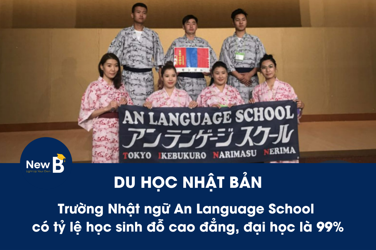 Hơn 95% học sinh của trường Nhật ngữ An Language School tiếp tục học cao học