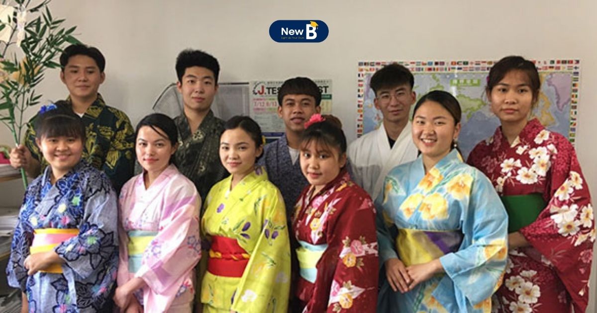 Học sinh tham gia lễ hội Tanabata do trường Nhật ngữ Nissei Nagoya tổ chức