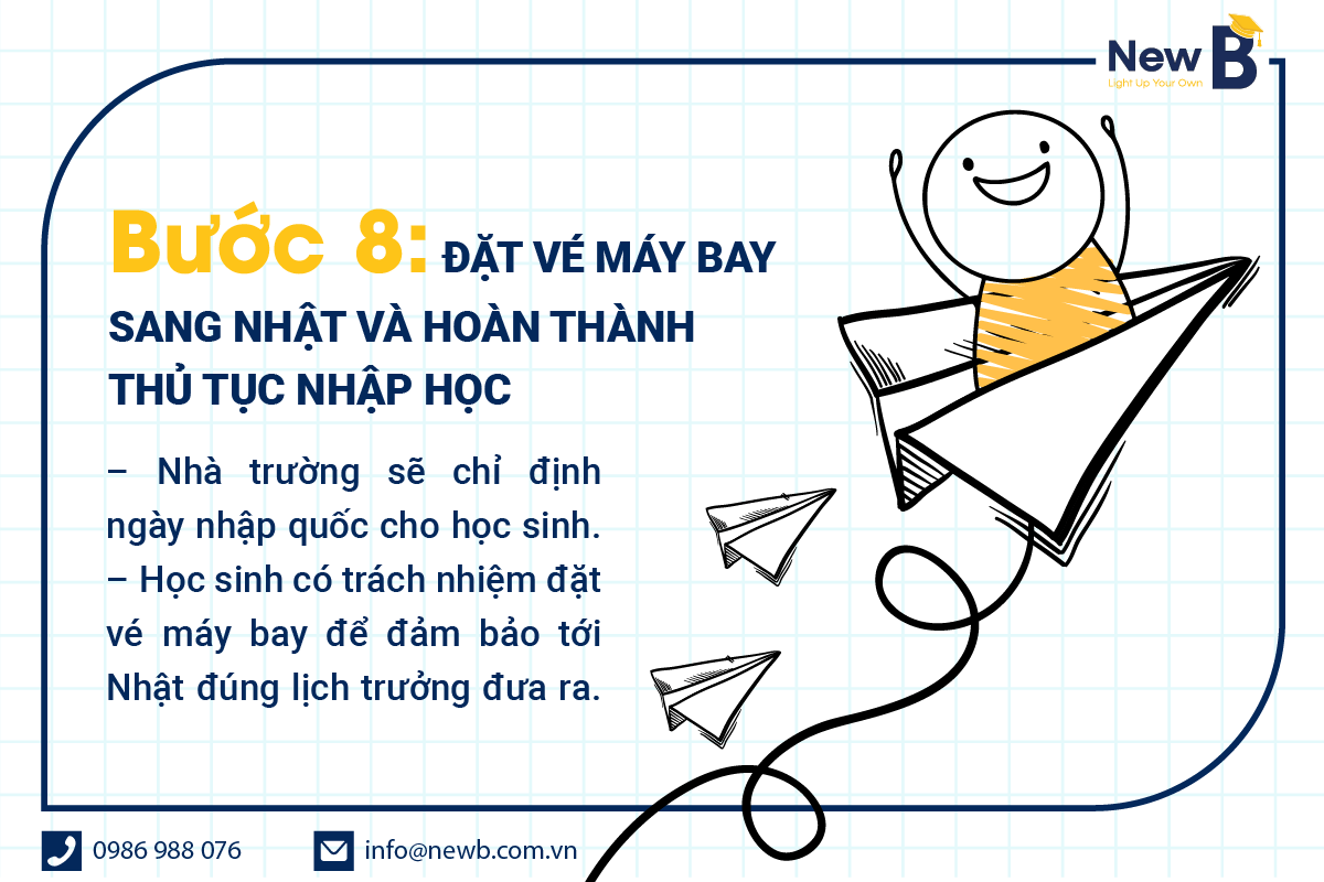 Bước 8 trong quy trình du học nhật bản