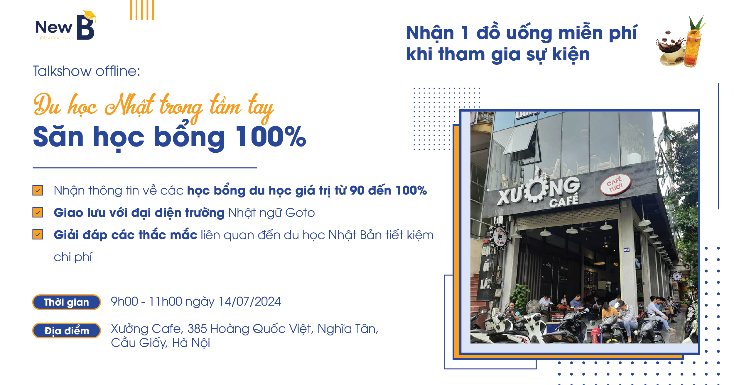 Talkshow: Du học Nhật trong tầm tay - Săn học bổng 100%