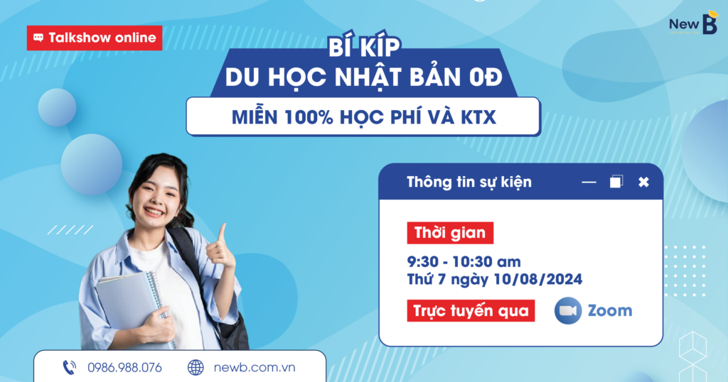 Talkshow online: Bí kíp du học Nhật Bản 0Đ