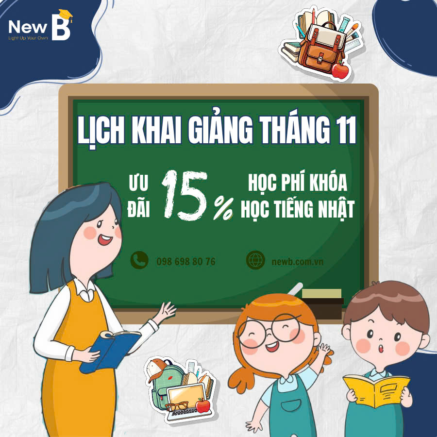 lịch khai giảng tháng 11