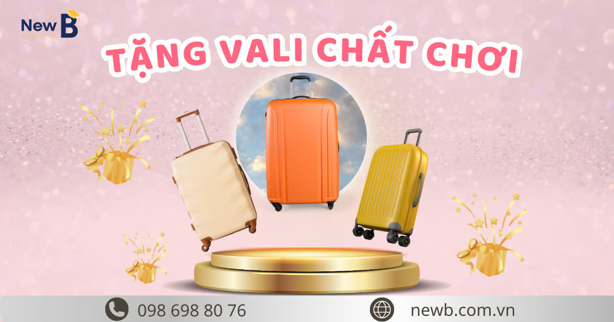 Tặng vali du học nhật