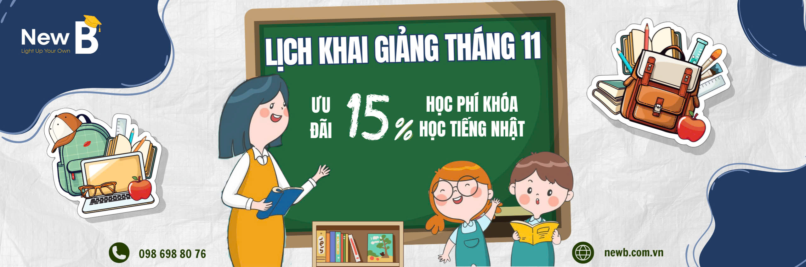 Lịch khai giảng các lớp tiếng nhật tháng 11