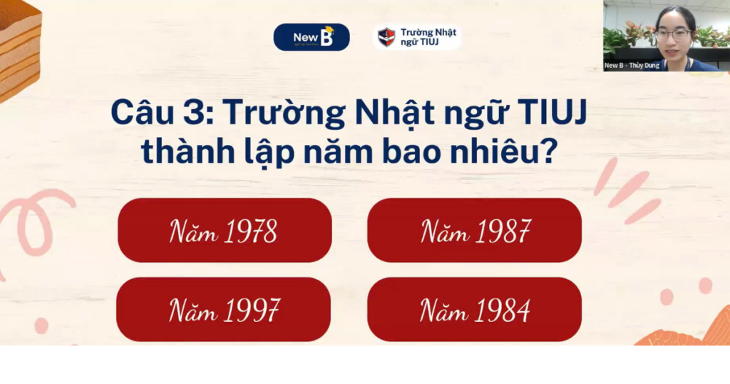 talkshow trường nhật ngữ tiuj