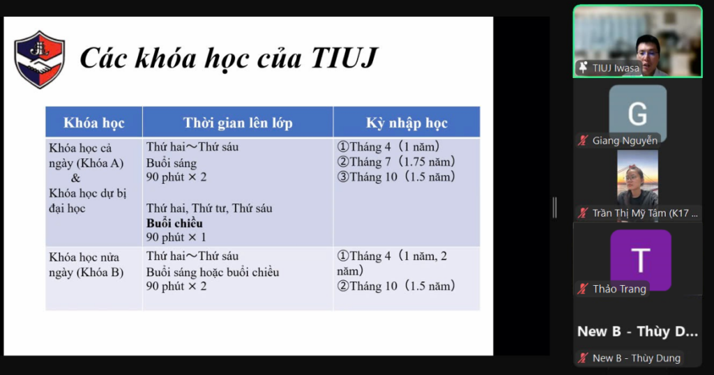 talkshow trường nhật ngữ tiuj