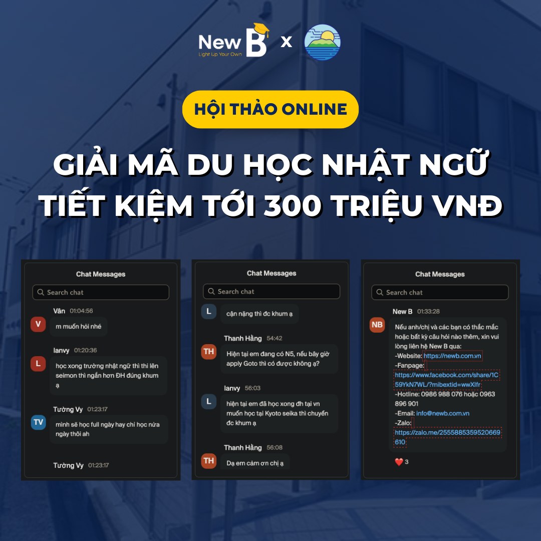 Recap hội thảo du học Nhật ngữ online