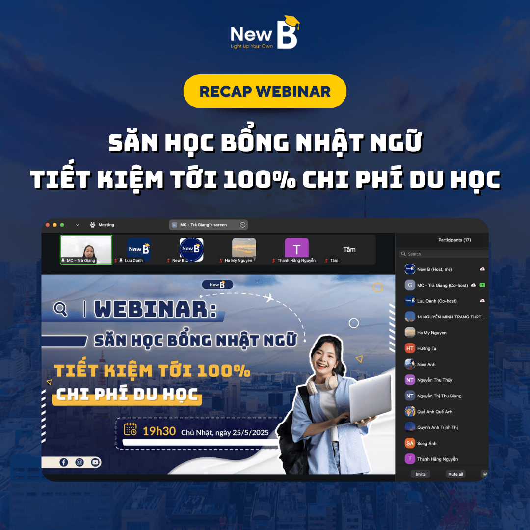 Webinar: Săn học bổng Nhật ngữ tiết kiệm 100% chi phí du học Webinar: Săn học bổng Nhật ngữ tiết kiệm 100% chi phí du học